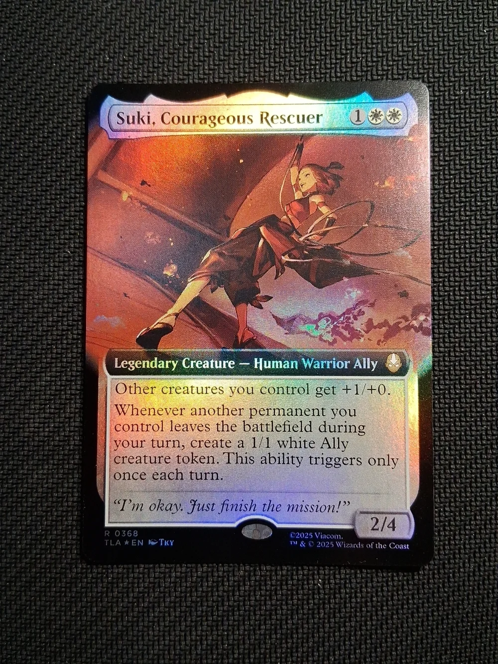 Kyoshi Warrior Ally Deck ~Suki, Courageous Rescuer Extended Art Foil ~ 32 Cards